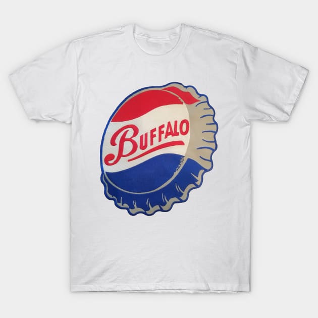 Vintage Buffalo Bison Logo T-Shirt by DirtyD